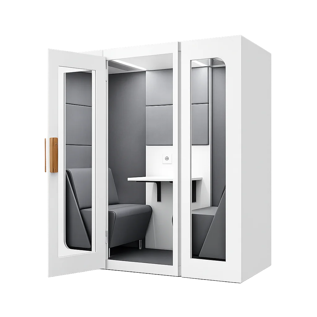 Akustická kabina Duet Lite — otevřená