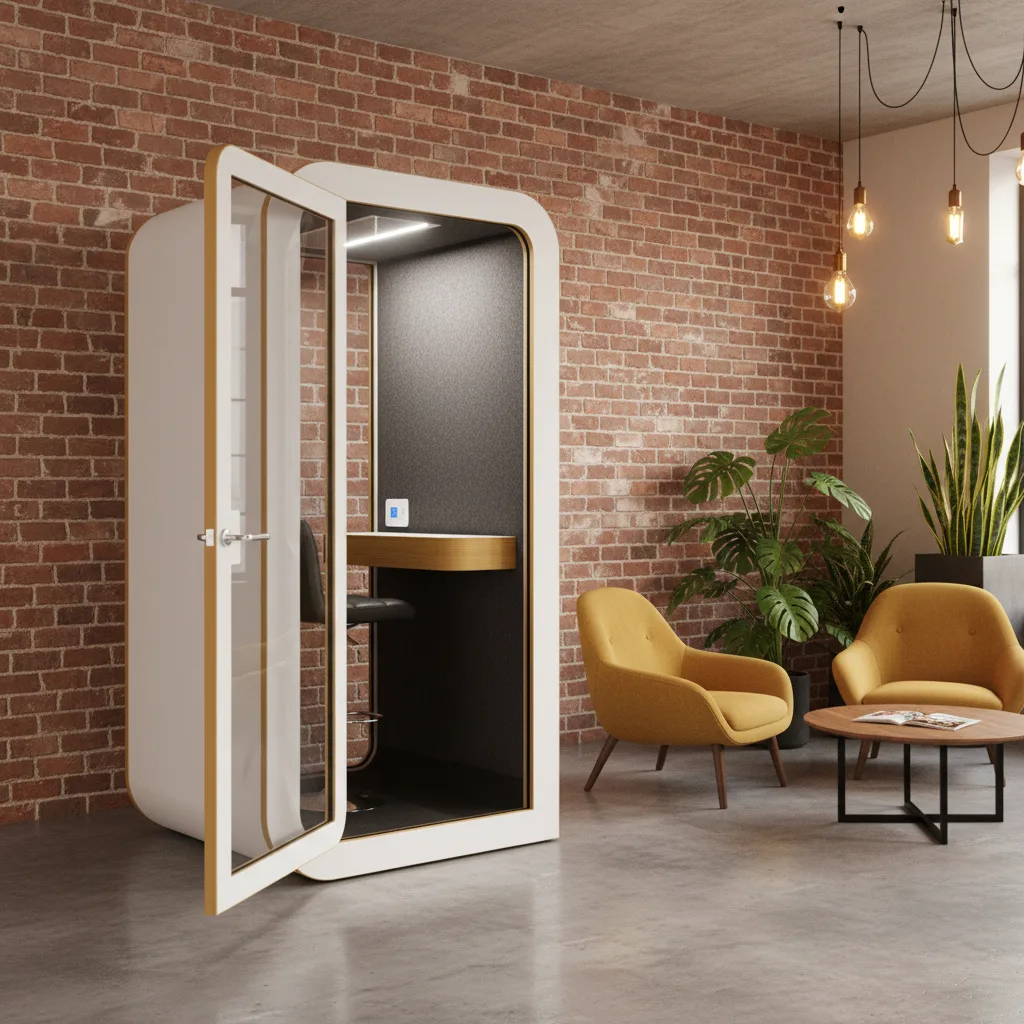 Akustická kabina Duet v moderním coworkingu