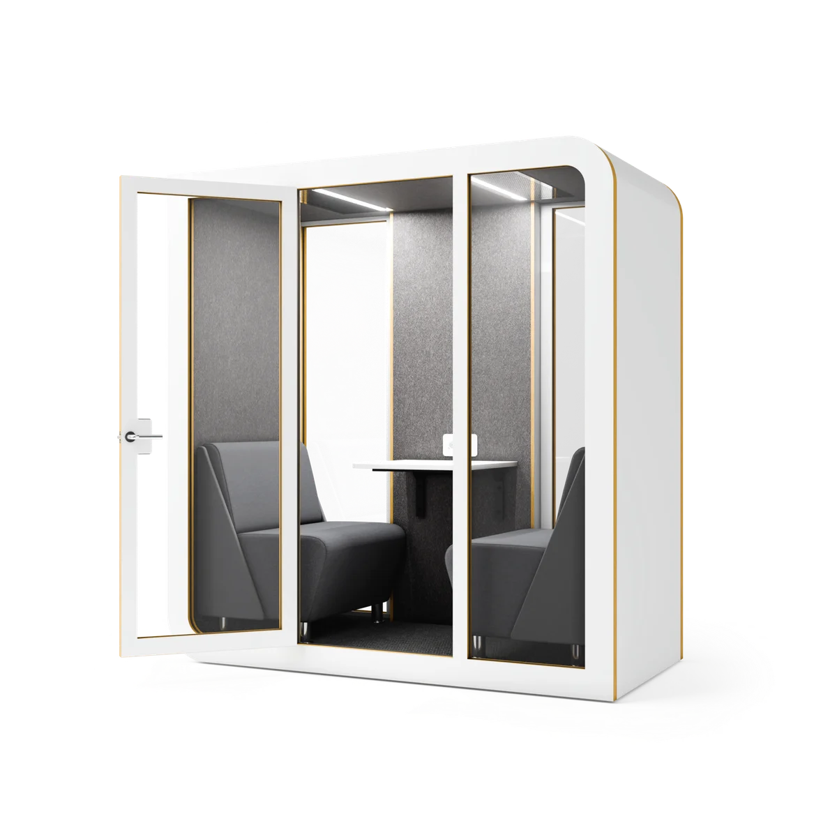 Akustická kabina Duet — otevřená