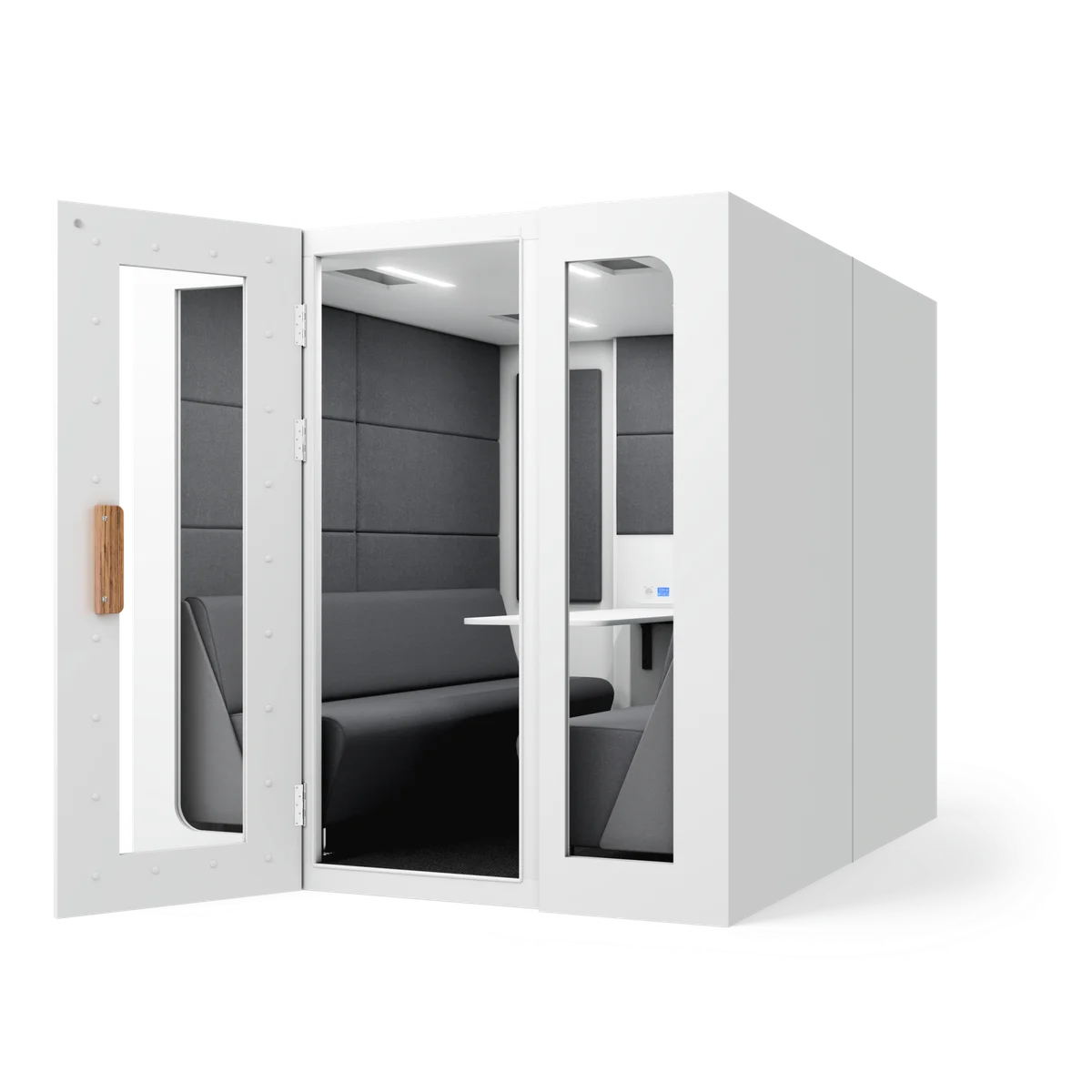 Akustická kabina Quartet Lite — otevřená