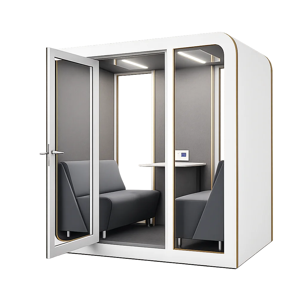 Akustická kabina Quartet — otevřená